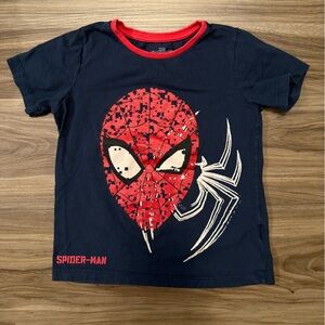 Marvel Spider-Man Blue Tee with Red Trim size 5/6